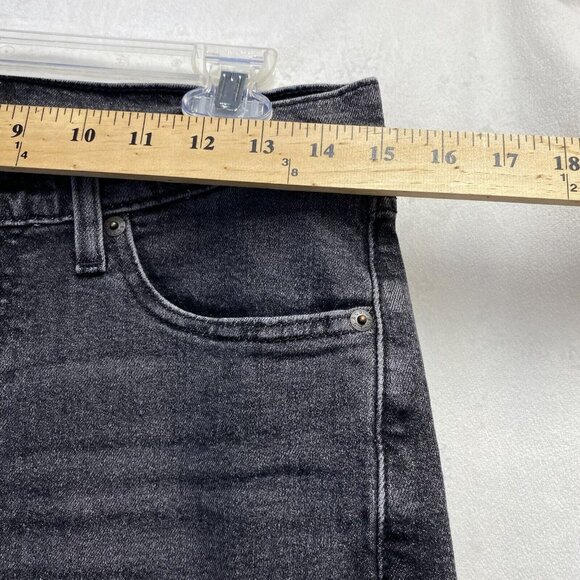 Levi's 505 Straight Leg Regular Fit Denim Jeans Men 30x32 Black Stretch Used - Picture 4 of 16